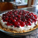 no bake easy cherry chocolate chip pie