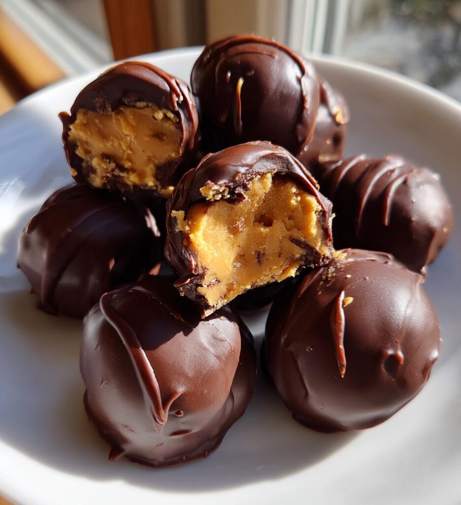 no bake peanut butter cheesecake balls