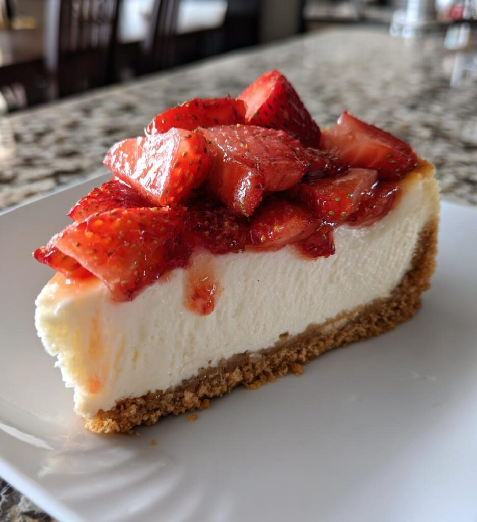 no bake strawberry cheesecake