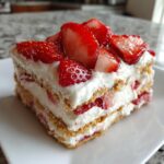 no bake strawberry cheesecake lasagna