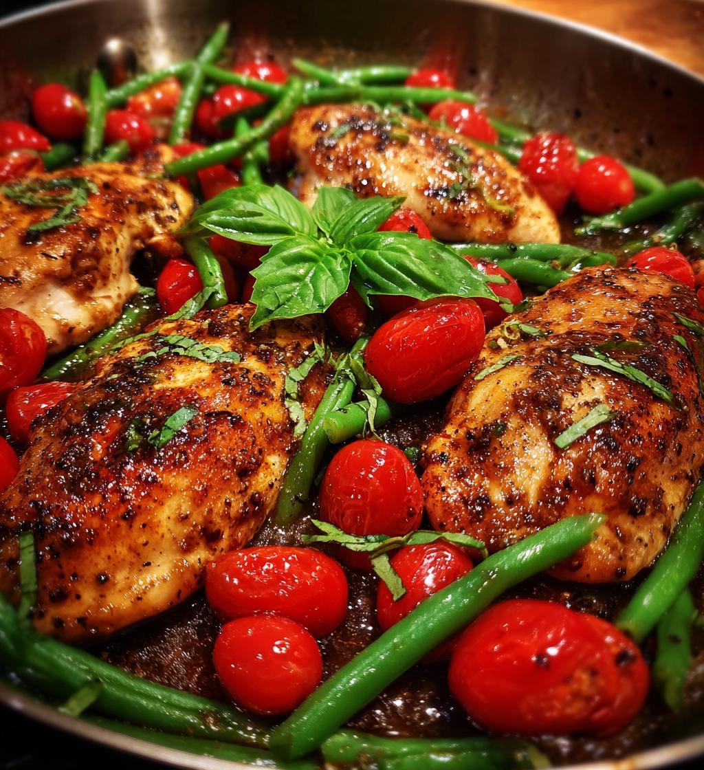 one pan balsamic chicken - detail 1