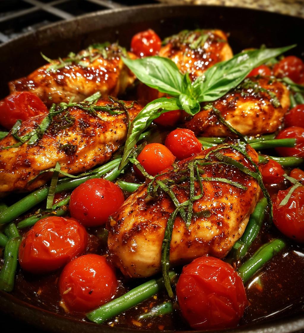 one pan balsamic chicken