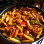 one pot barbecue chicken pasta