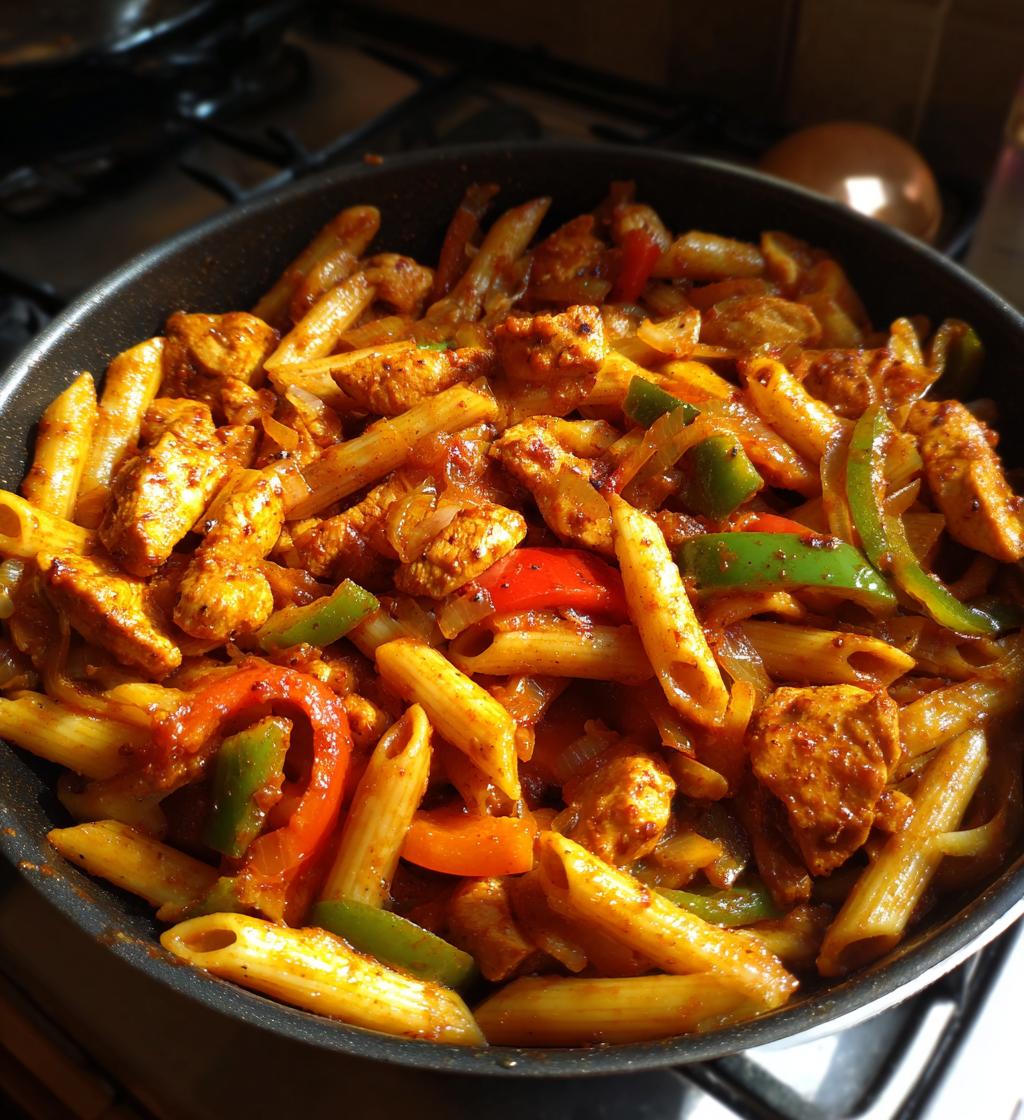 one pot barbecue chicken pasta