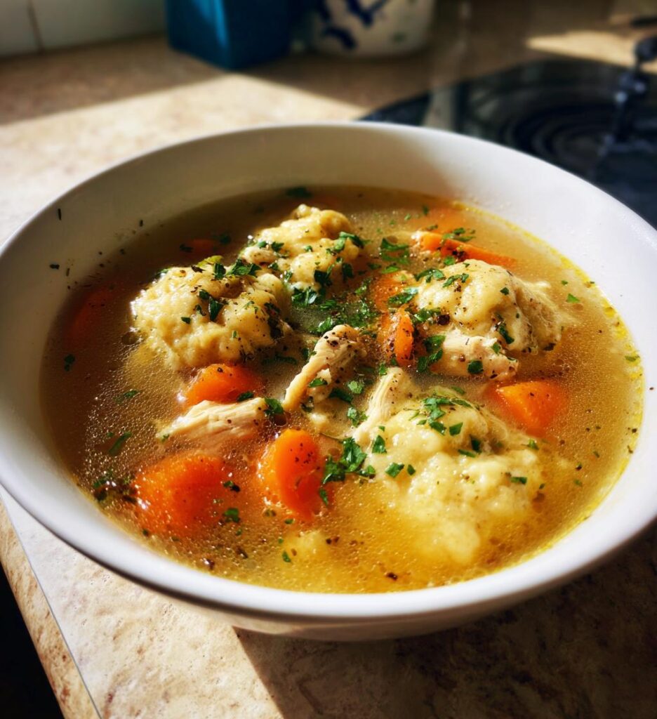 one pot chicken dumpling soup