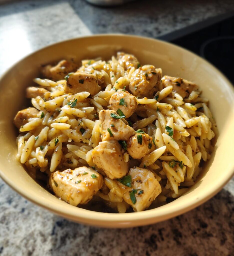 one pot sassy honey garlic chicken rice pasta