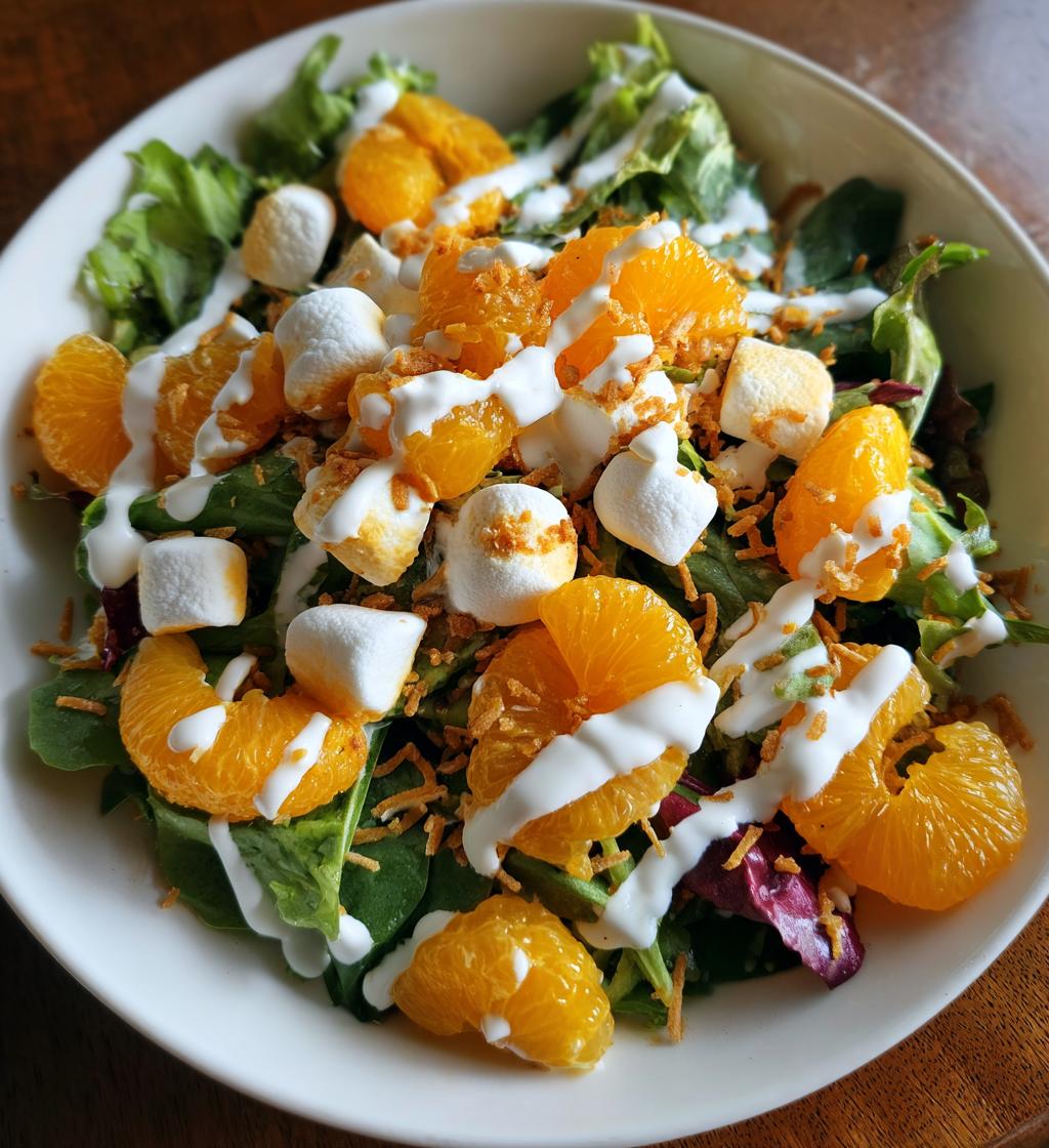 orange dreamsicle salad - detail 1