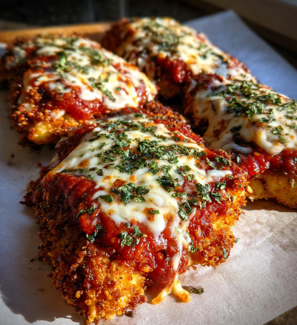 oven baked chicken parmesan - detail 1