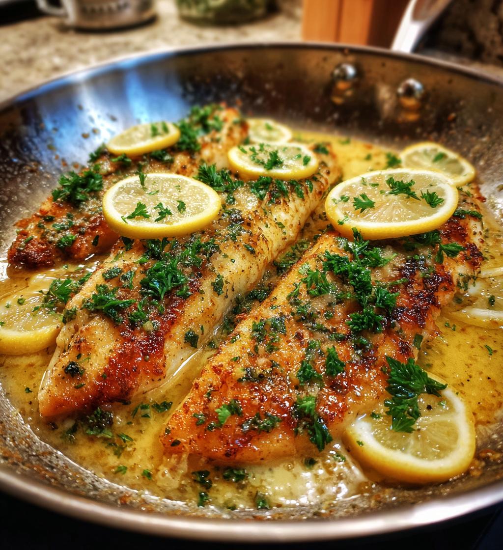 pan fried fish with lemon butter sauce