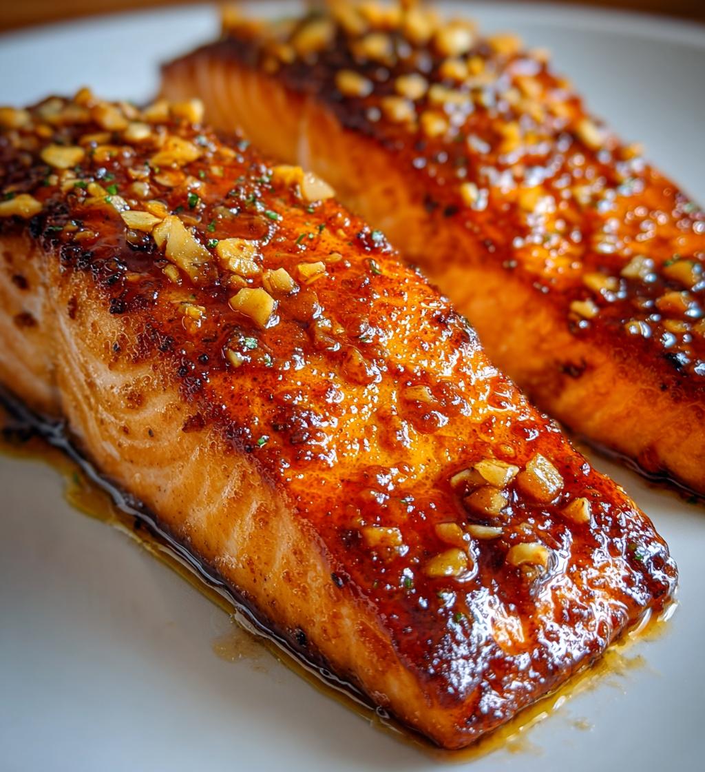 pan fried orange salmon - detail 1
