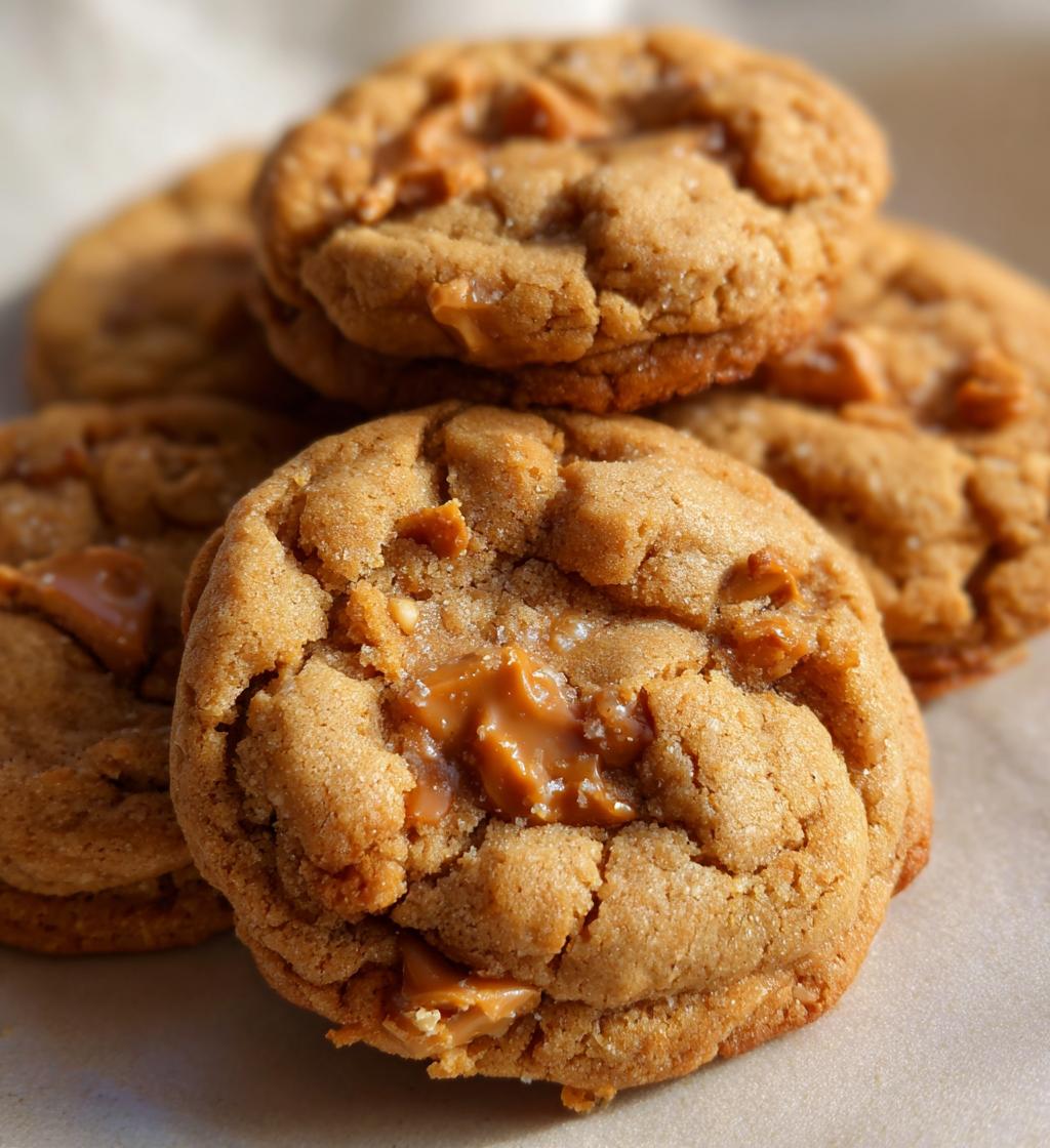 peanut butter caramel cookies - detail 1
