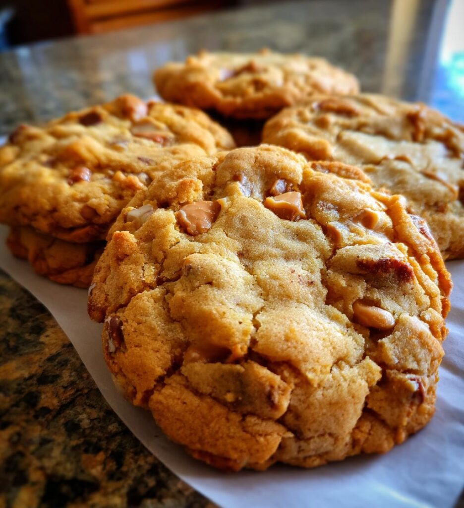 peanut butter caramel cookies
