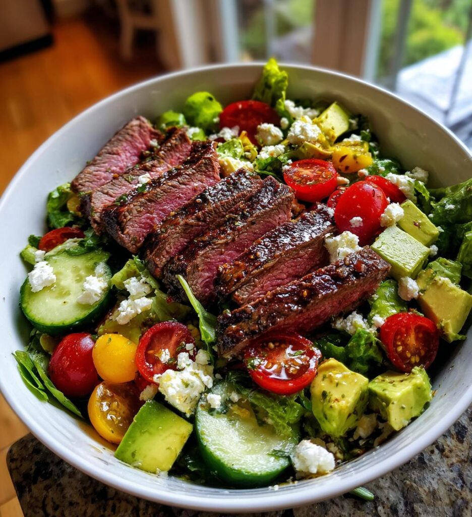 perfect steak salad fresh flavorful and protein packed