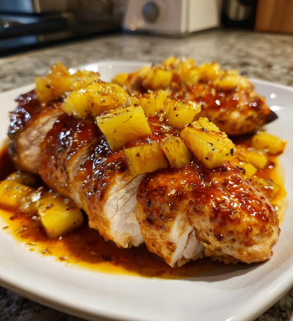 pineapple bbq baked chicken breast