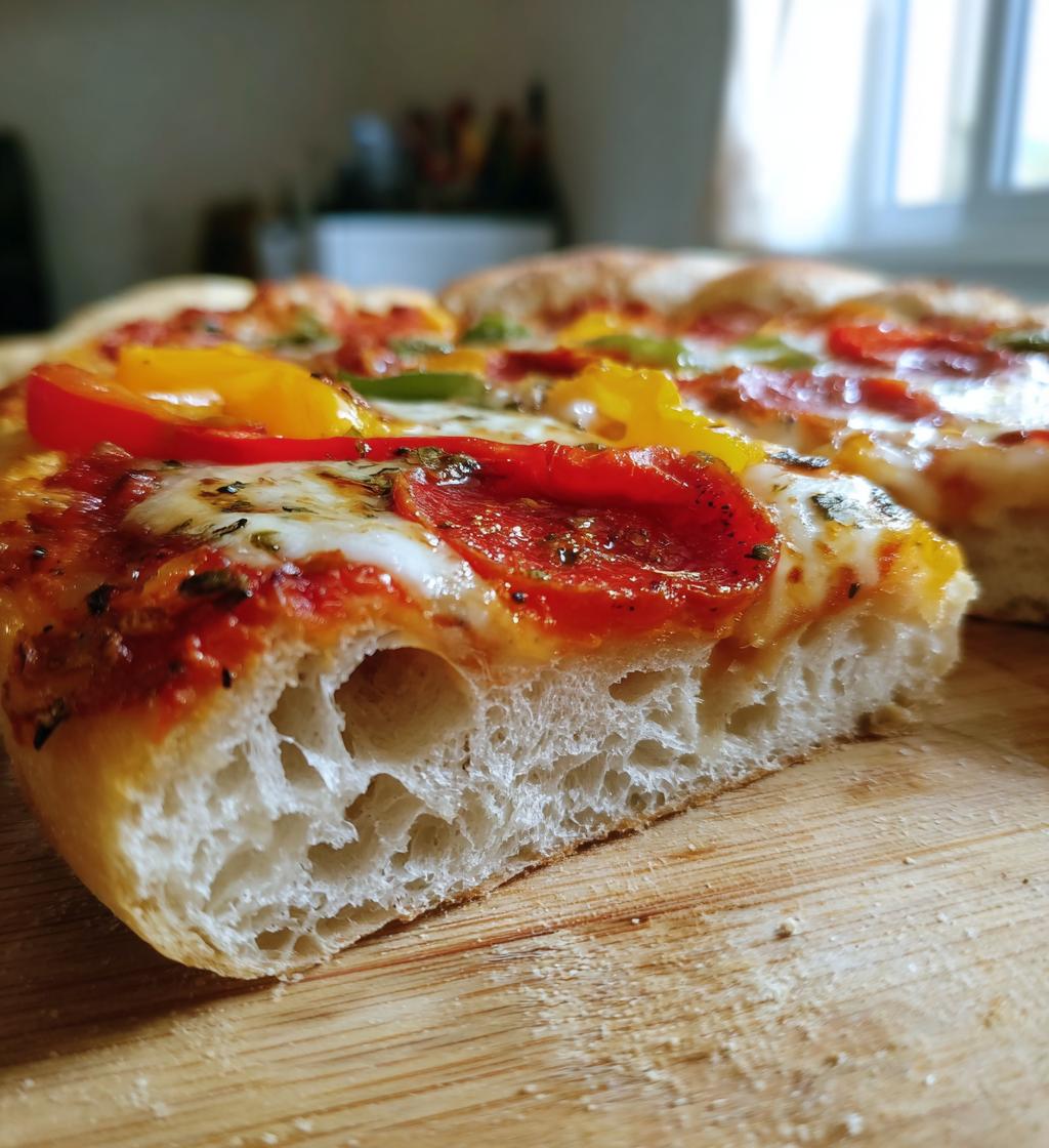 pizza hut inspired homemade dough - detail 1