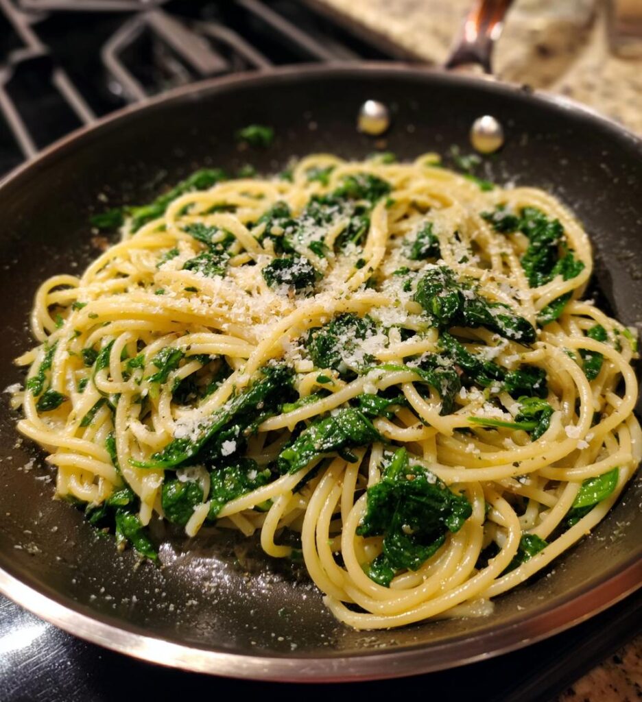 quick spinach pasta
