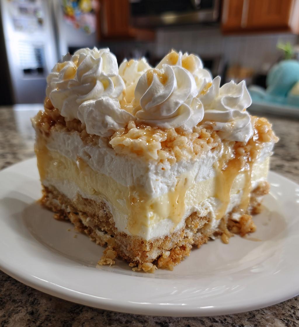 rice krispie treat cheesecake - detail 1