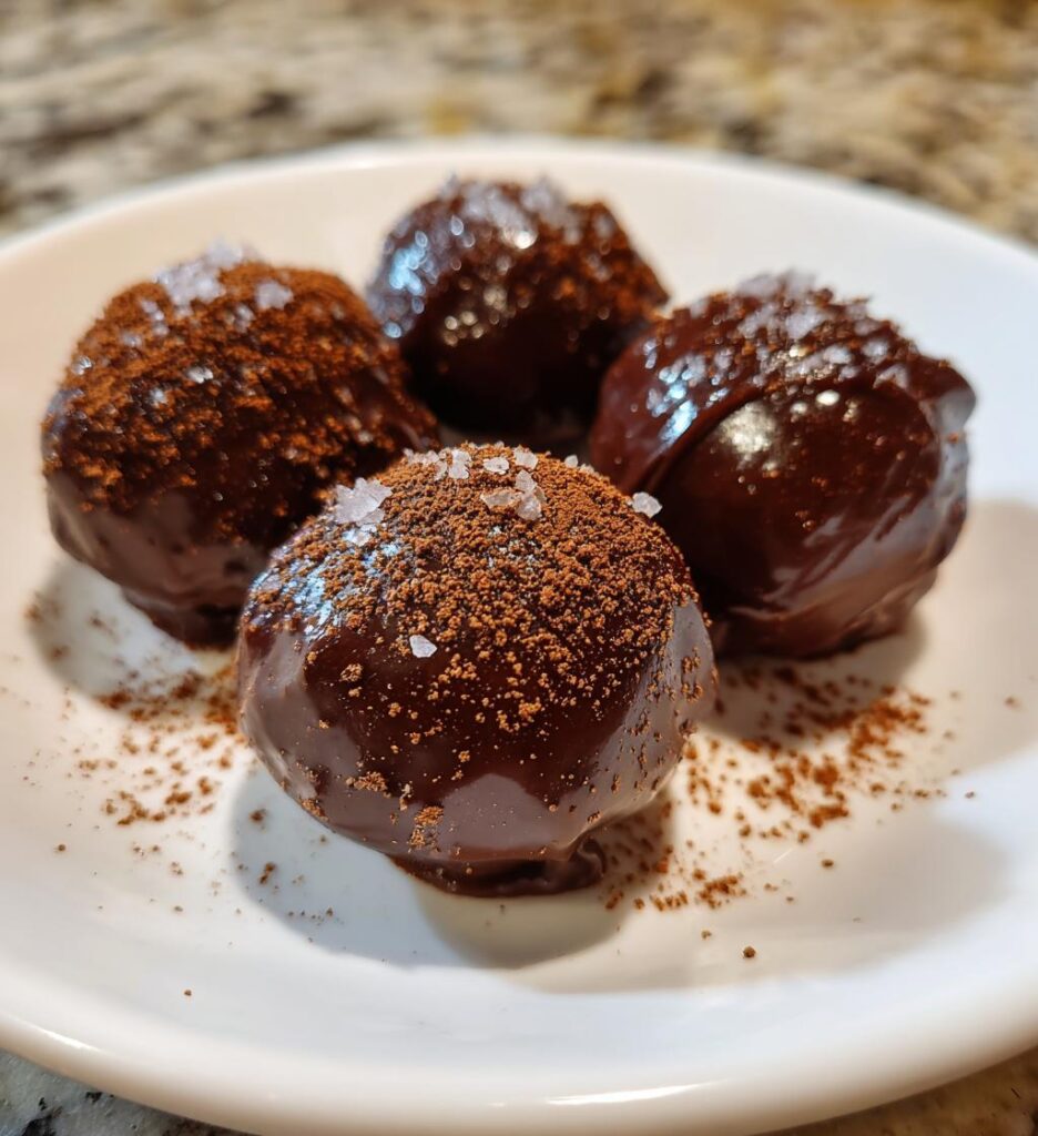 salted caramel truffles