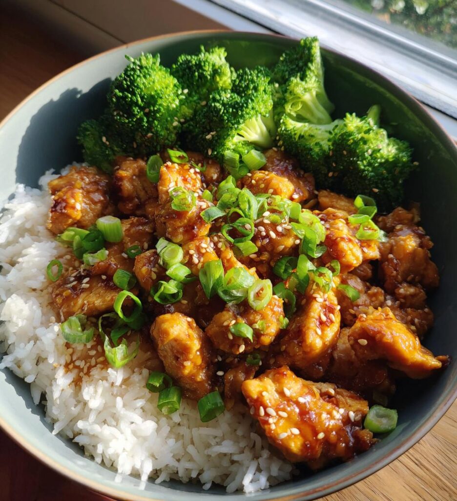 sesame chicken bowls