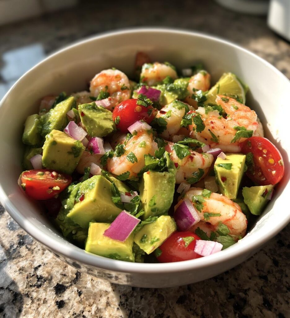 shrimp avocado salad