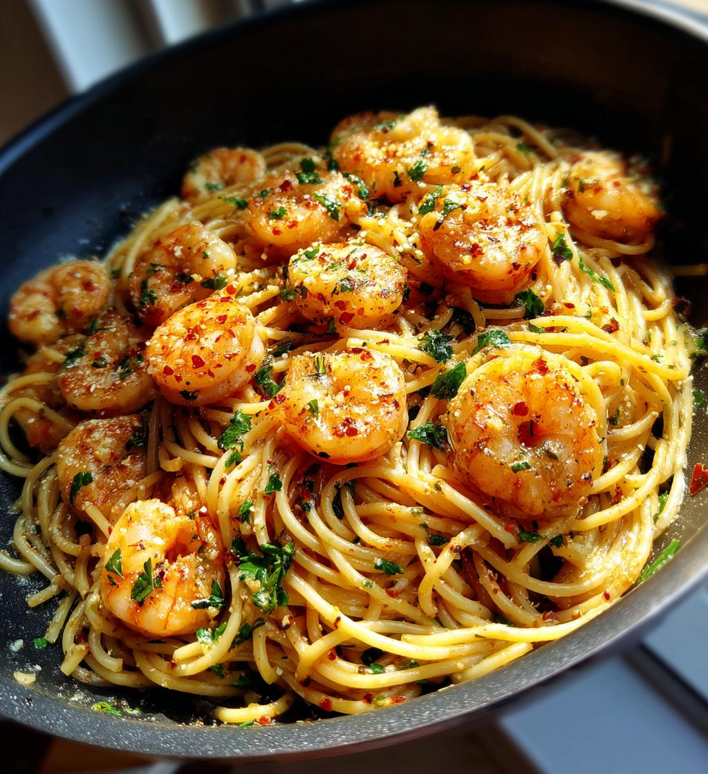 shrimp scampi with pasta