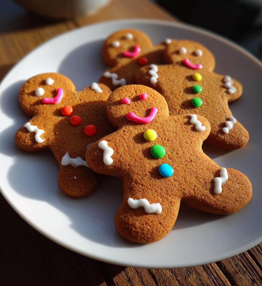 soft chewy gingerbread men cookies - detail 1
