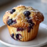 sourdough blueberry muffins