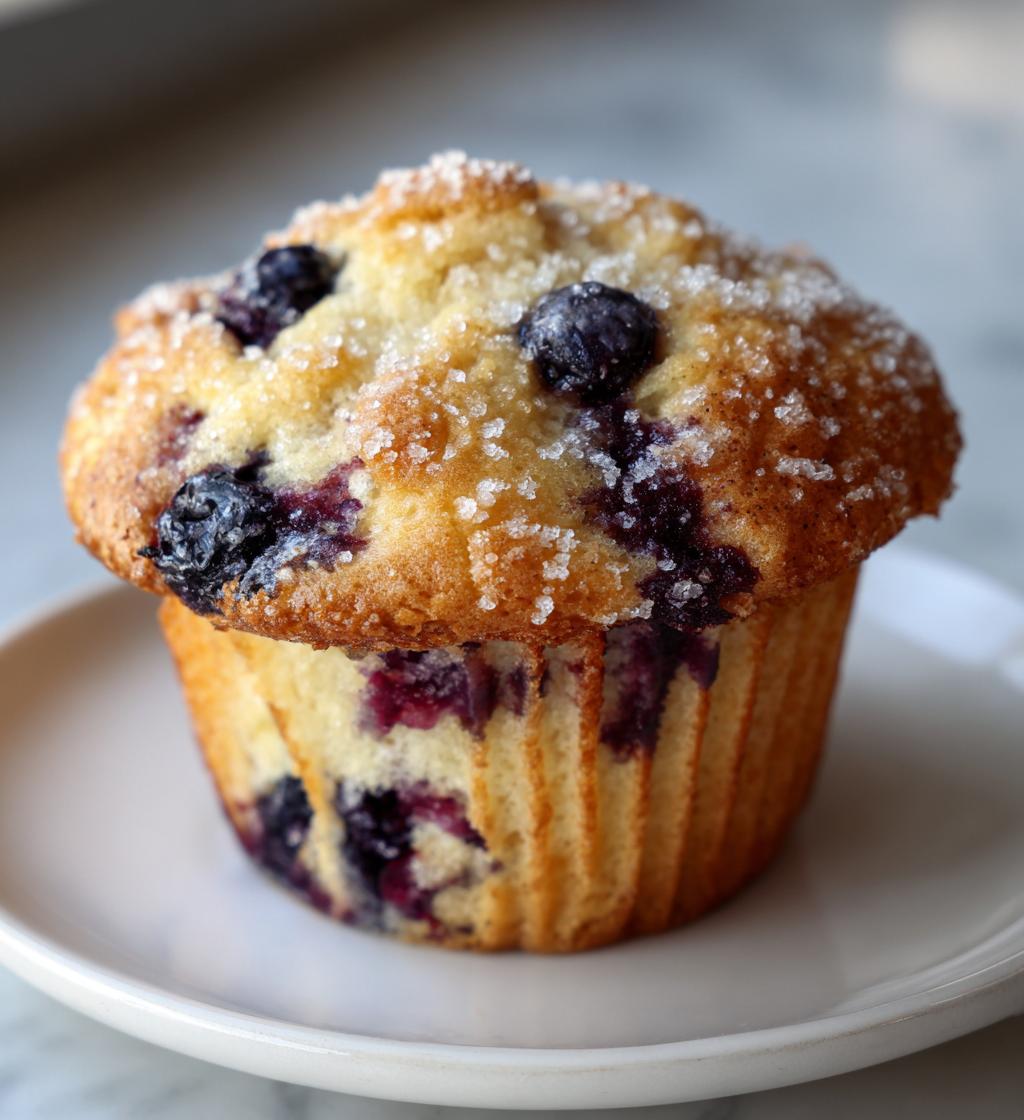 sourdough blueberry muffins