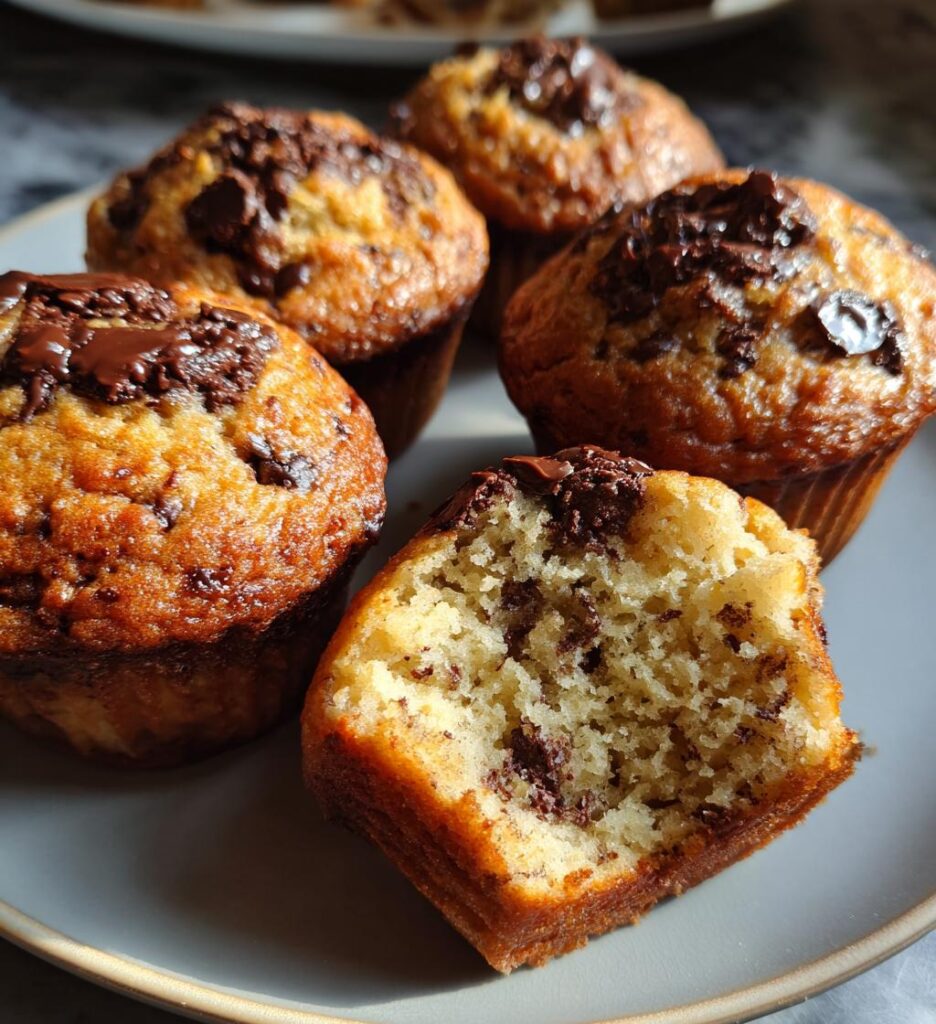 sourdough chocolate chip muffins