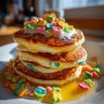 st patricks day lucky charms pancakes