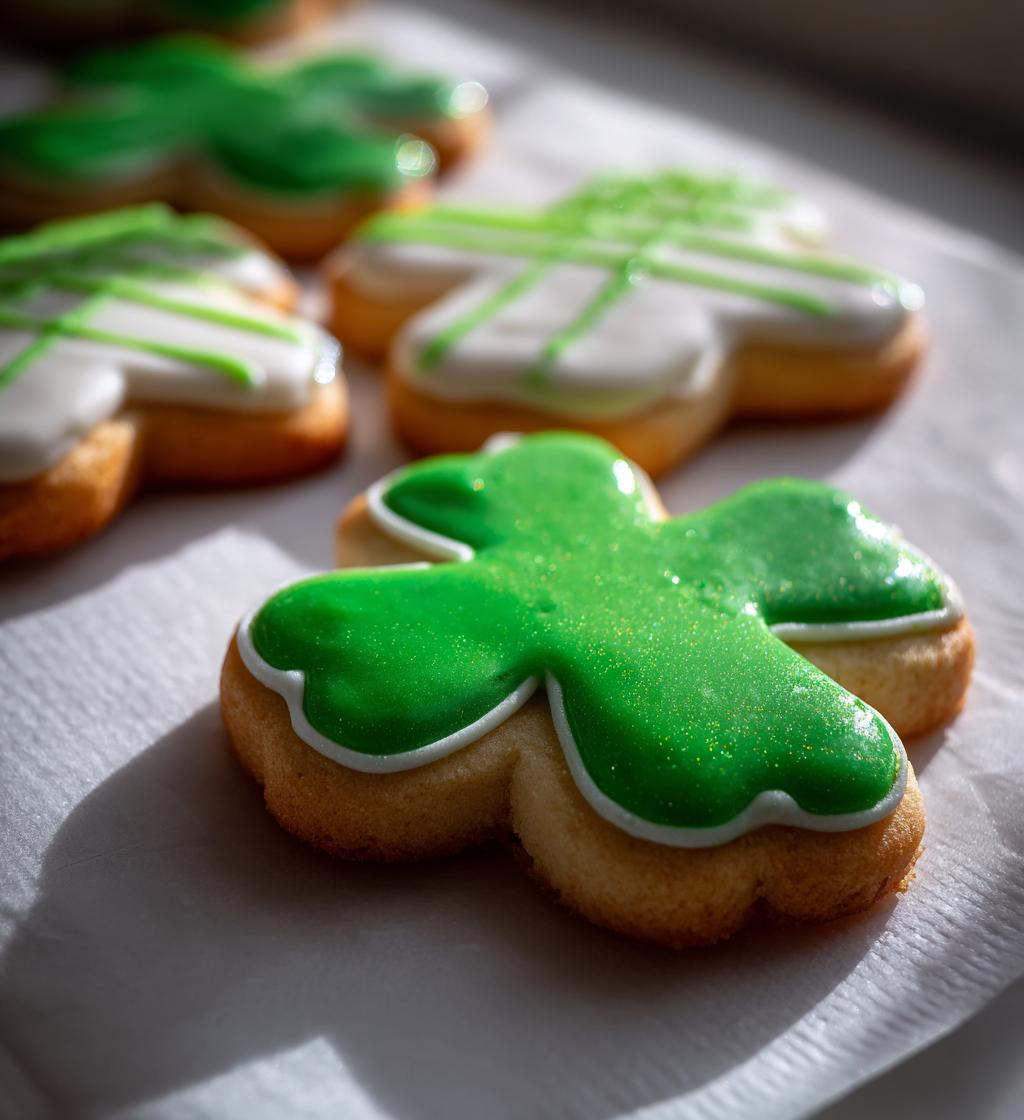 st patricks day sugar cookies - detail 1
