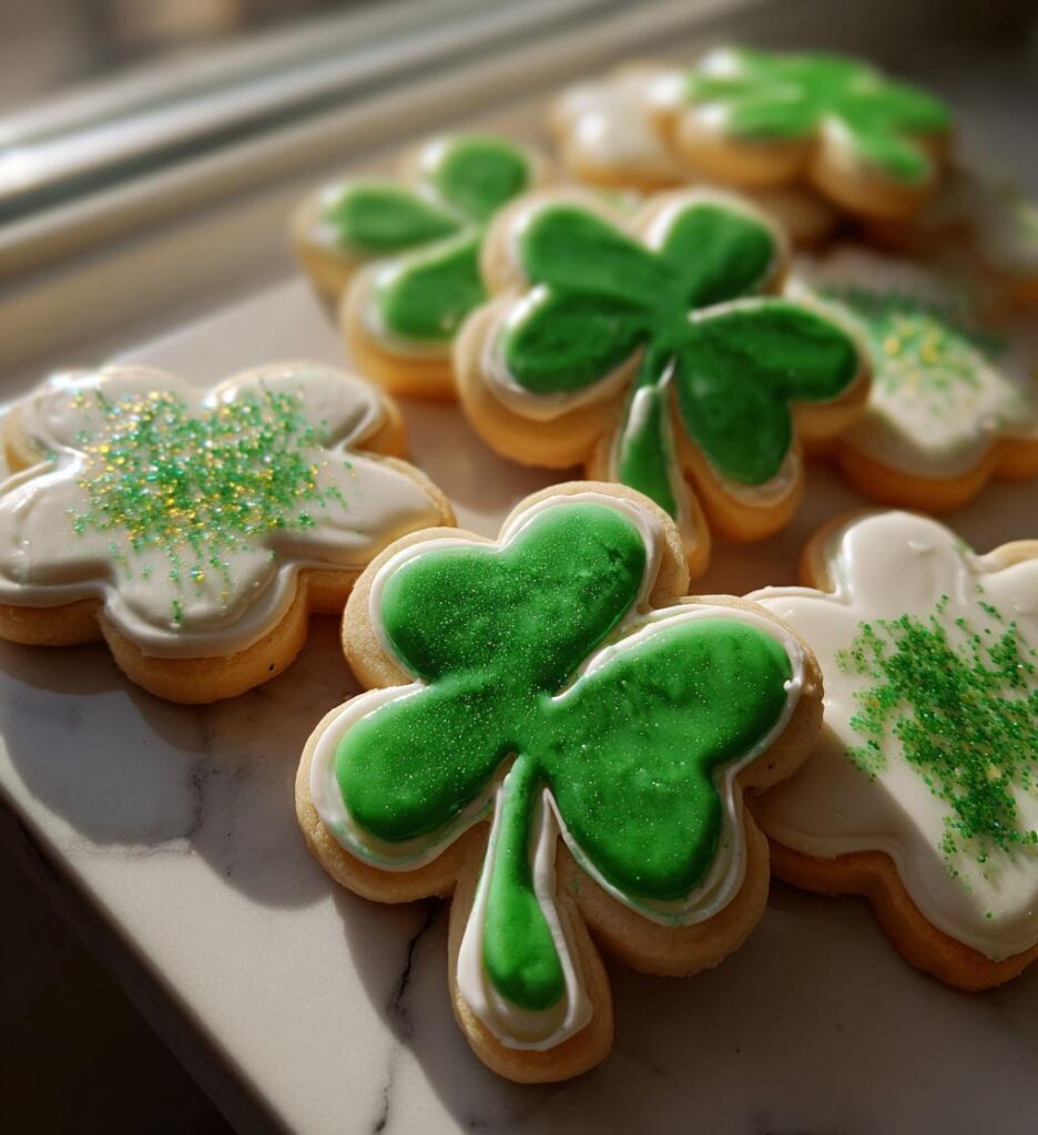 st patricks day sugar cookies