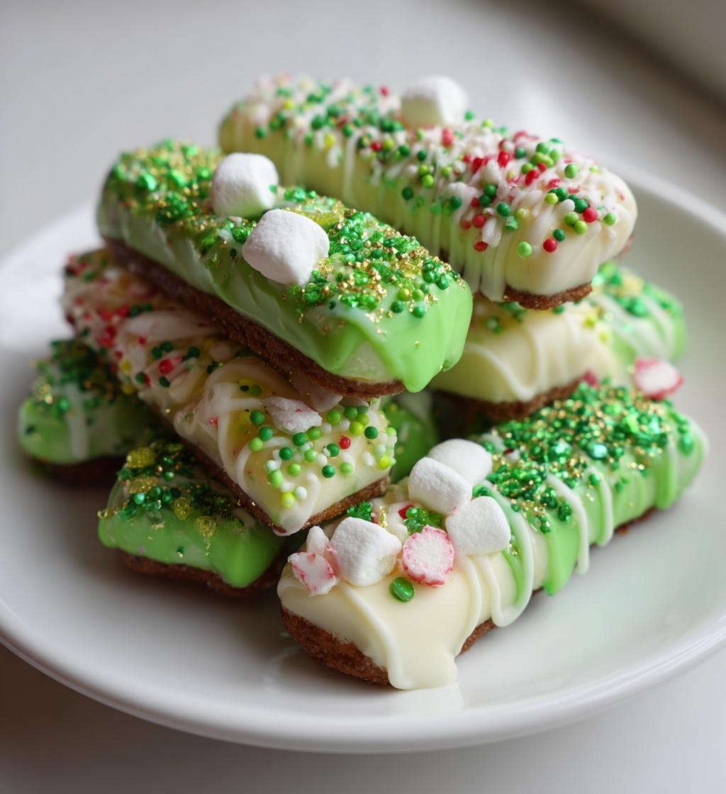 st patricks day wafer treats - detail 1