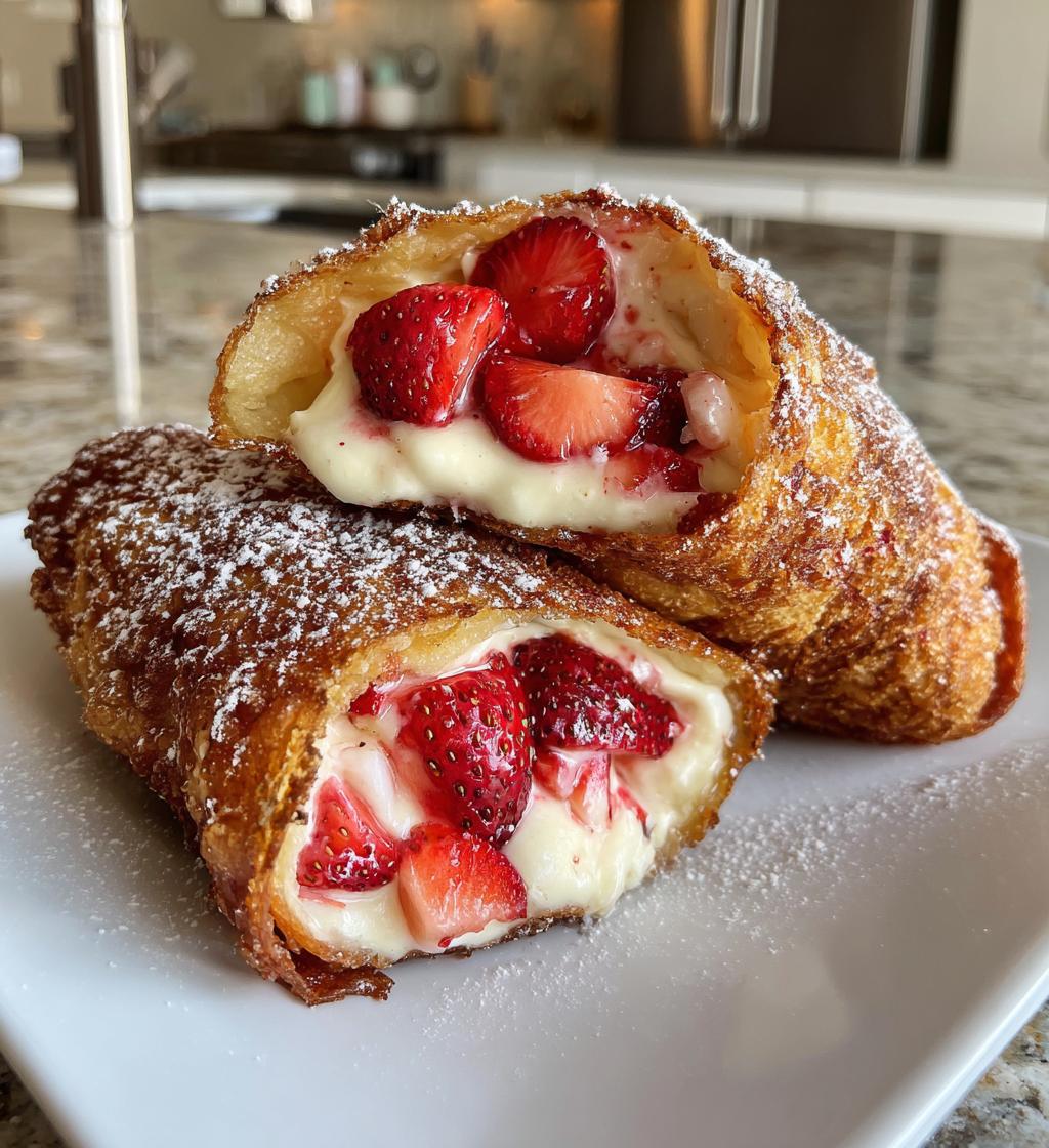 strawberry cheesecake chimichangas
