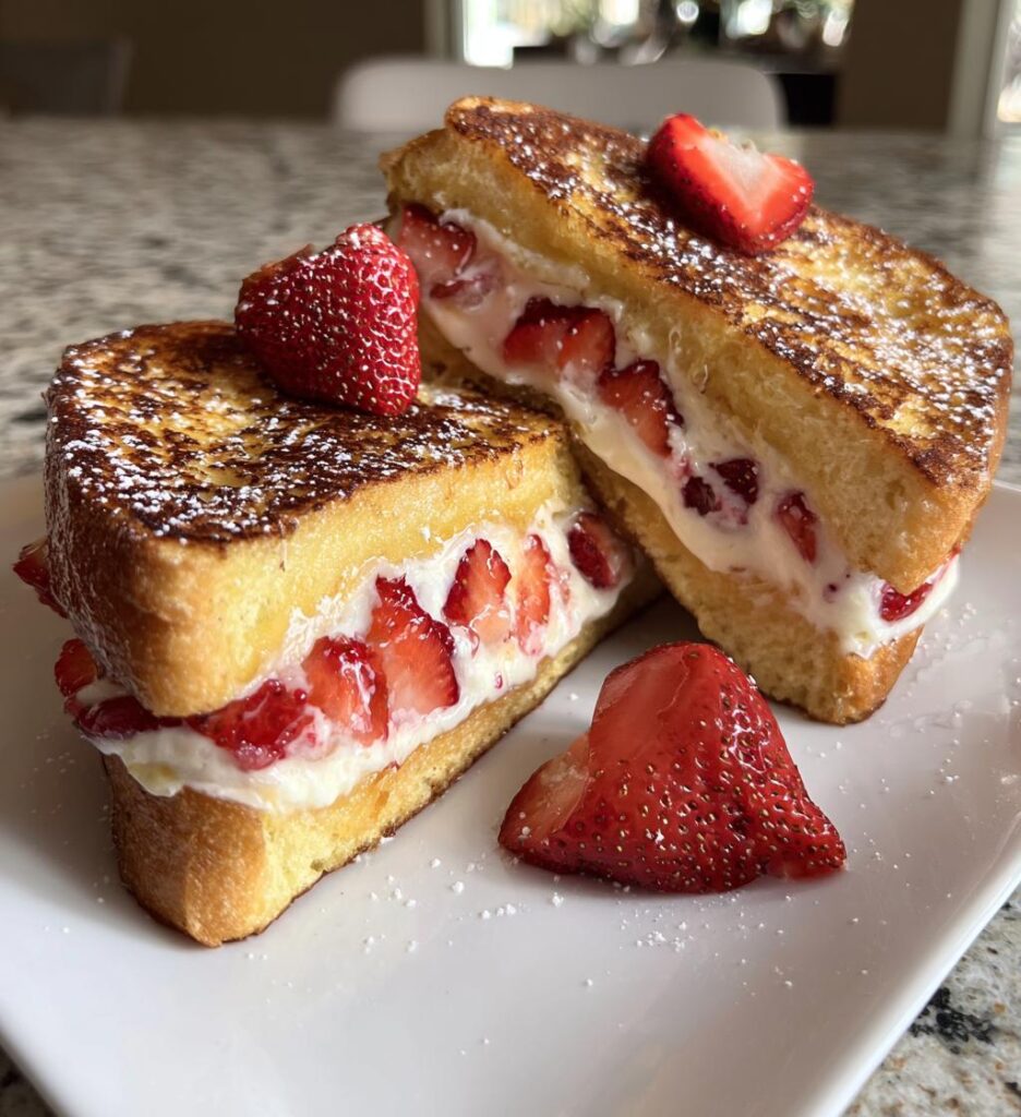 strawberry cream french toast