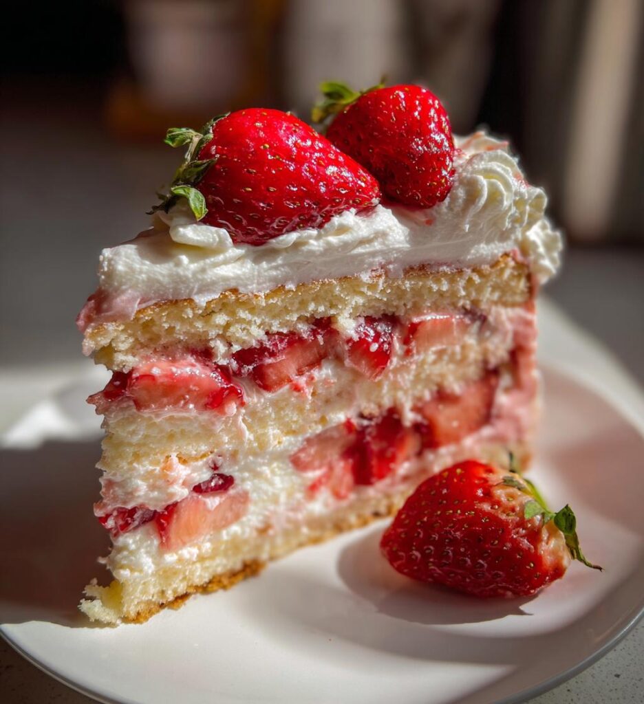 strawberry earthquake cake