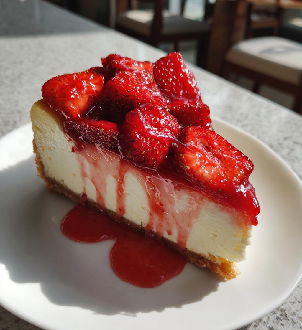 strawberry lemon cheesecake - detail 1
