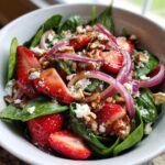 strawberry spinach salad