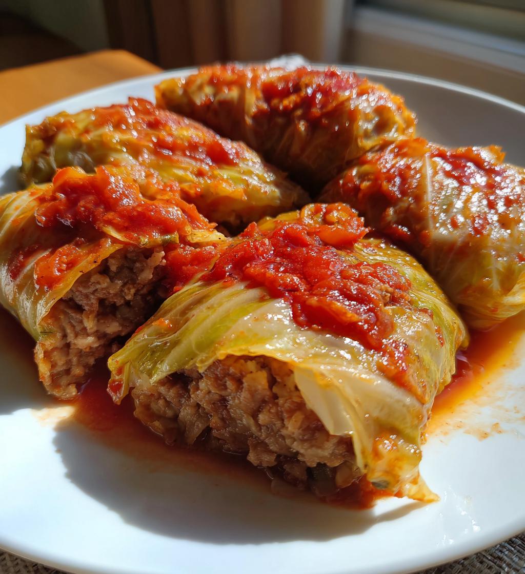 stuffed cabbage rolls - detail 1