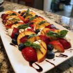 summer fruit caprese salad
