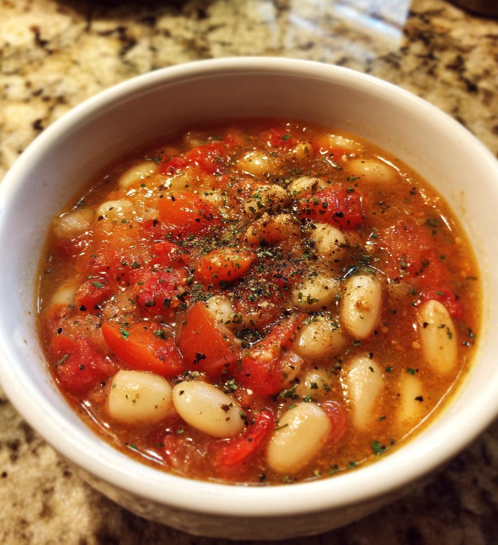 tomato and white bean soup