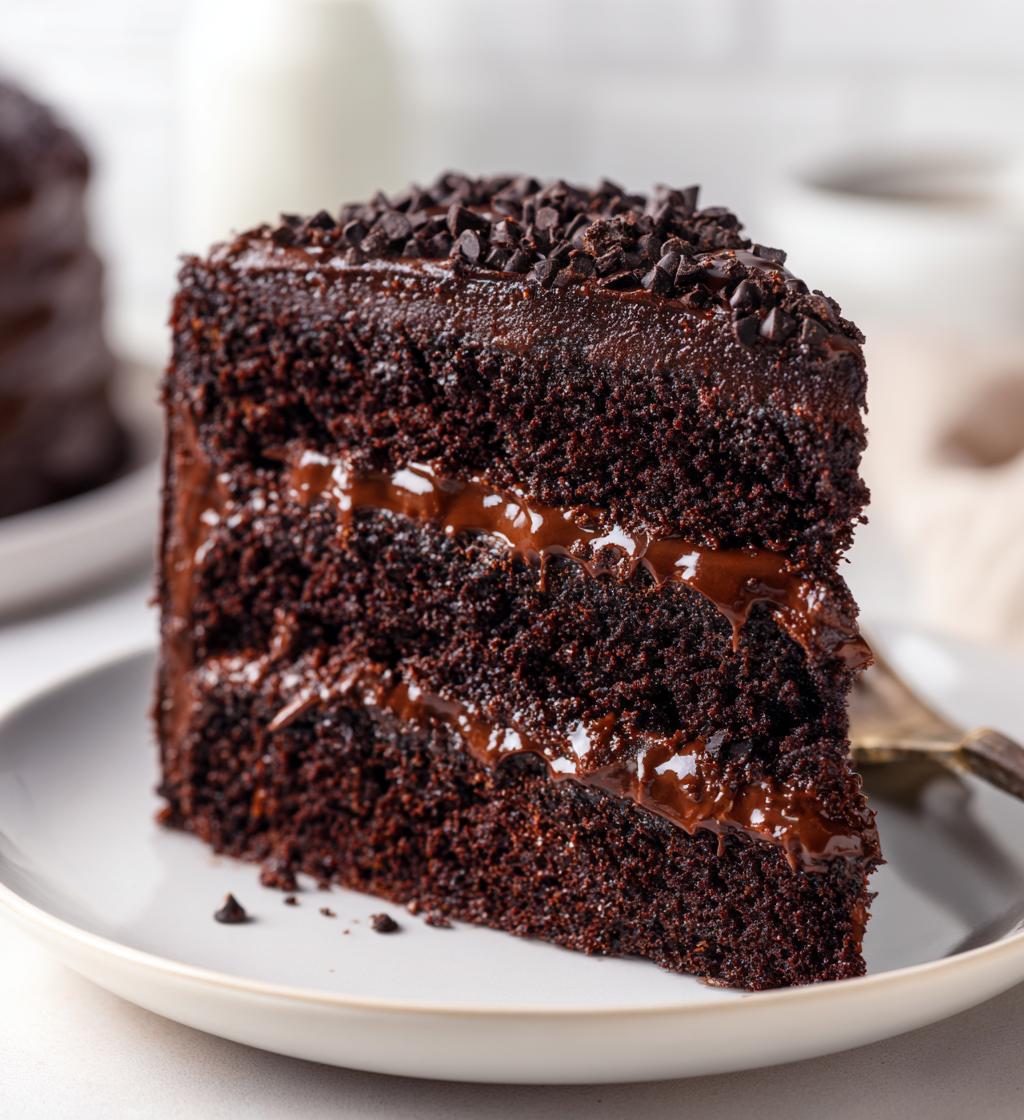 triple chocolate cake - detail 1