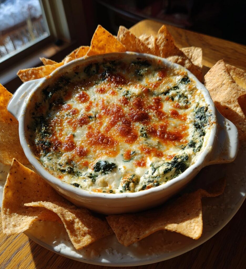 warm spinach artichoke dip