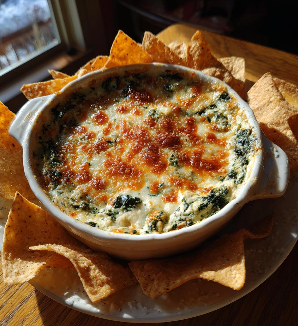 warm spinach artichoke dip