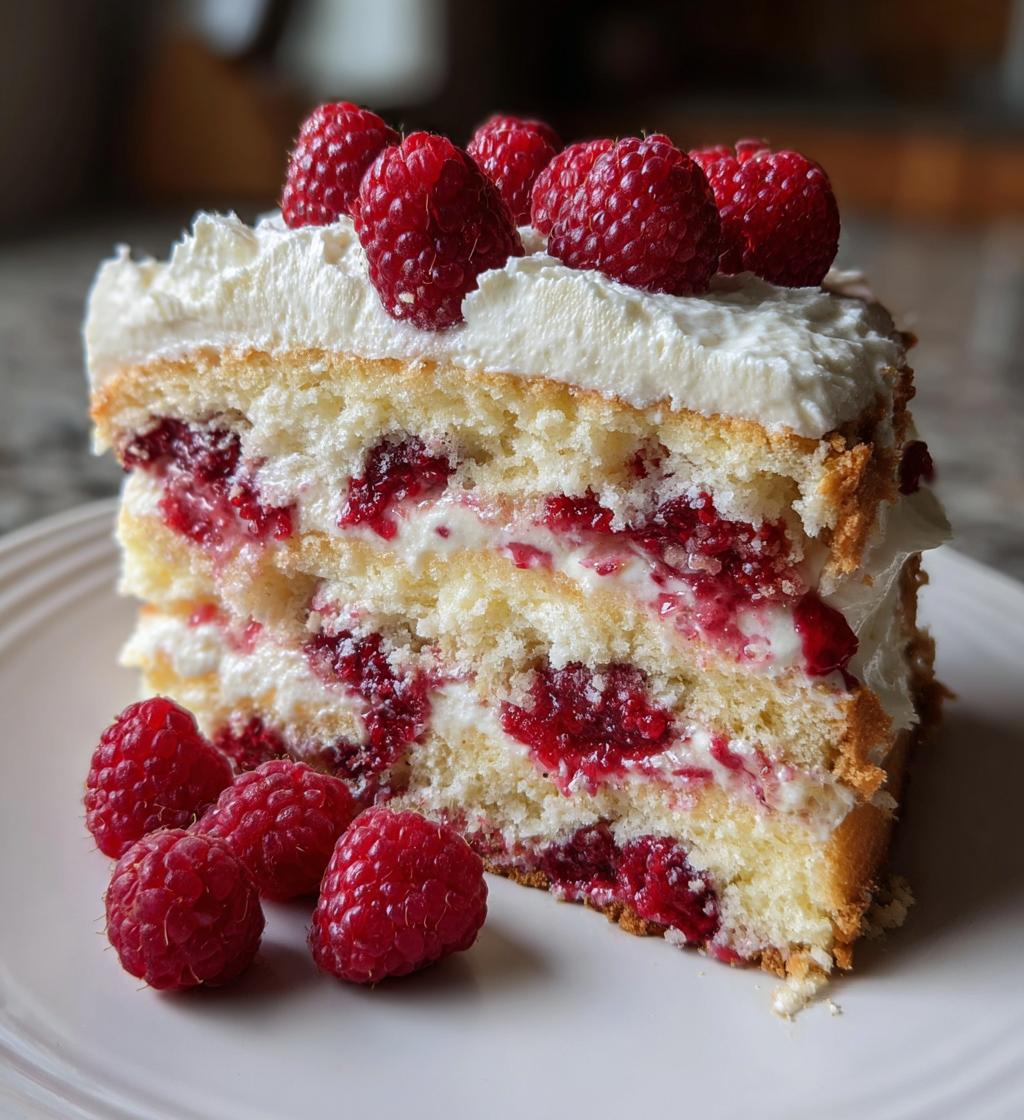 whimsical raspberry dream cake - detail 1