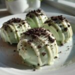 white chocolate mint oreo truffles without cream cheese