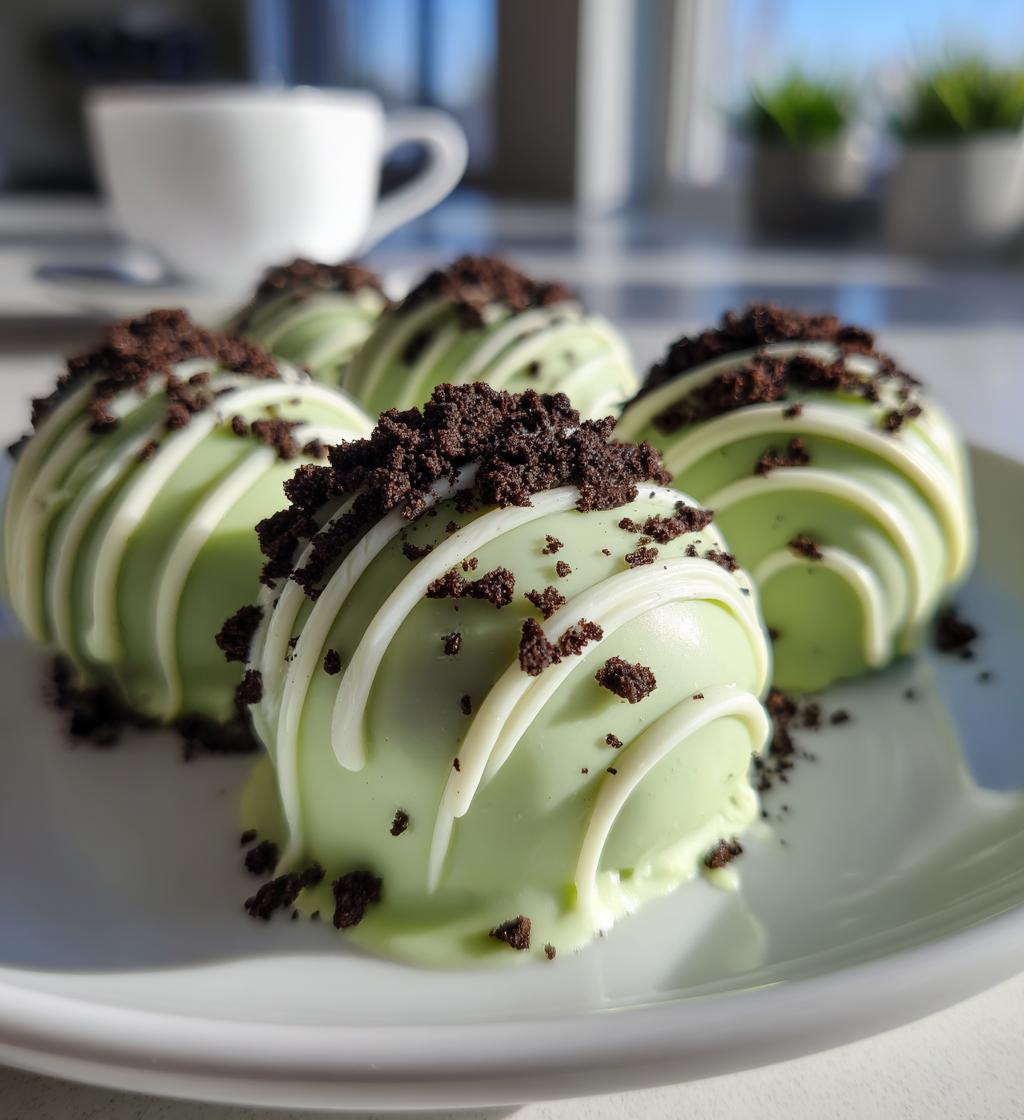 white chocolate mint oreo truffles without cream cheese - detail 1