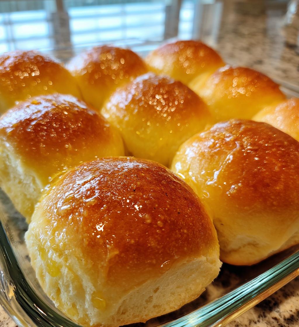 1 hour soft and buttery dinner rolls - detail 1