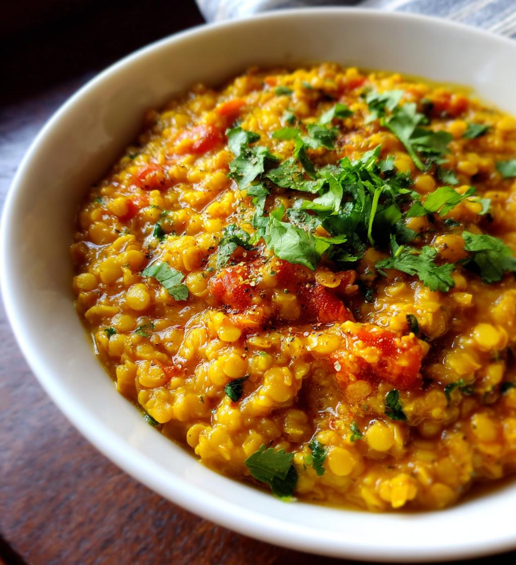 1 pot lentil dal healthy vegan recipe - detail 1