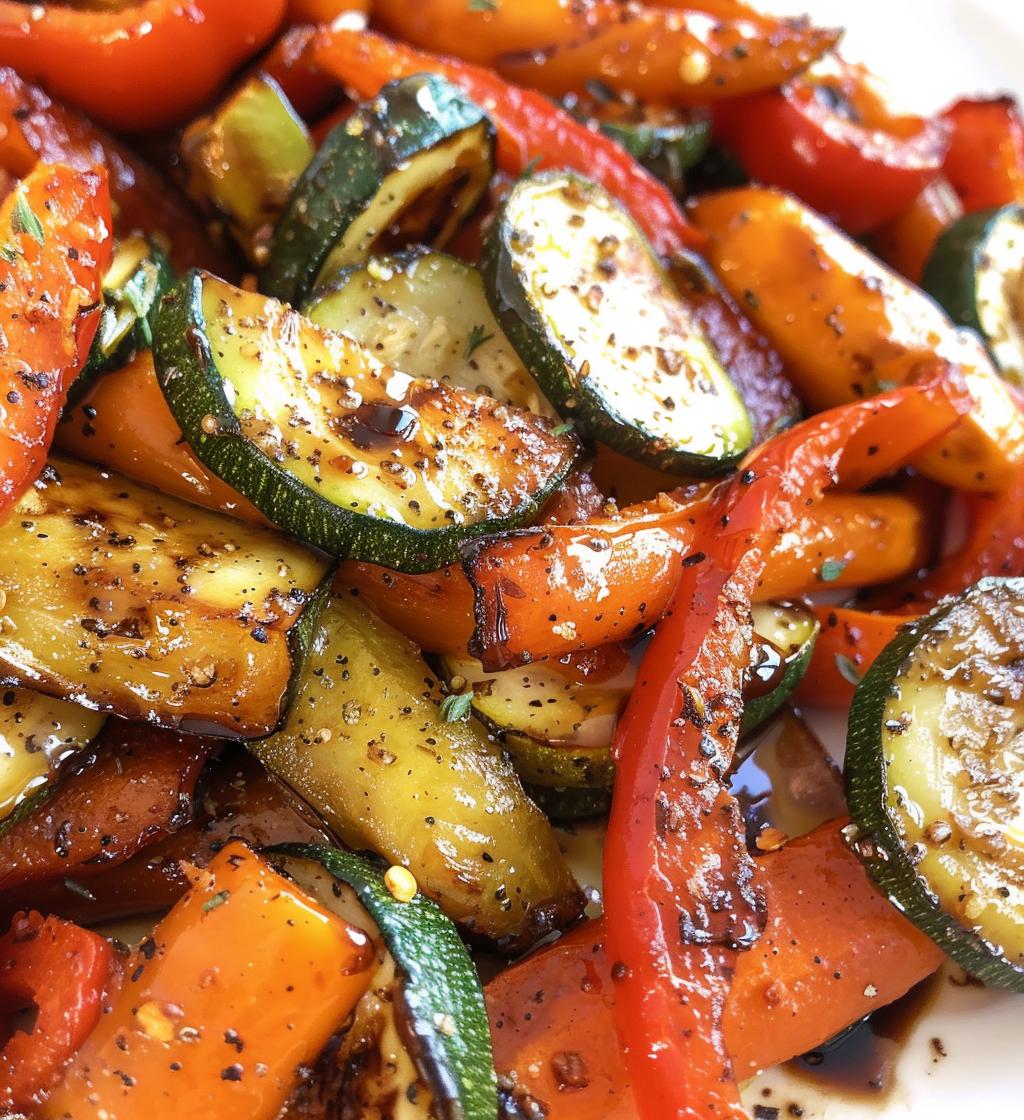 Balsamic Roasted Vegetables - detail 1